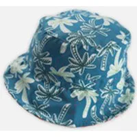 chapeau reversible bleu