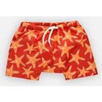 starry orange maillot short double protection