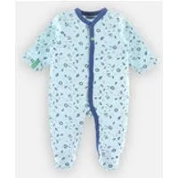 pyjama dors-bien en jersey à imprimés, bleu