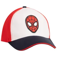 casquette tricolore patch spider-man marvel pour garçon - rouge