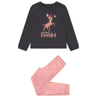 pyjama 2 pièces en jersey print bambi disney pour fille - gris