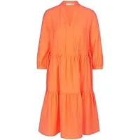 la robe larges manches 3/4  oui orange