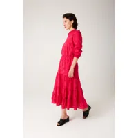 jupe midi en broderie anglaise - l