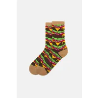 chaussettes hautes imprimé hamburger