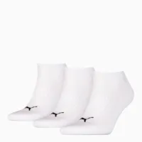 lot de 3 socquettes de sport matelassées unisexes puma, blanc, taille 39-42, vêtements