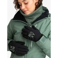 freshfield - gants techniques de snowboard/ski pour femme - noir - roxy