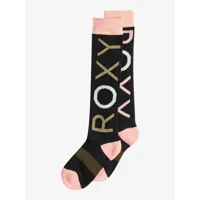 frosty 2022 - chaussettes de snow/ski pour fille - noir - roxy