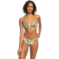 retro revo - ensemble bikini réversible pour femme - vert - roxy