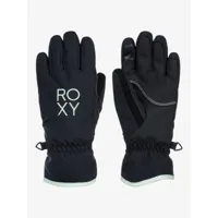 freshfield - gants techniques de snowboard/ski pour fille 4-16 - noir - roxy