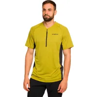 trangoworld moysalen half zip short sleeve t-shirt jaune s homme
