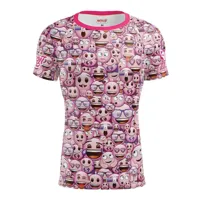 otso emoji classic pink short sleeve t-shirt rose s homme
