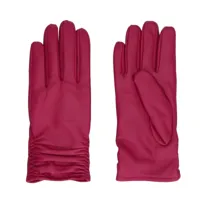 gants en cuir - rose (maat s-m)