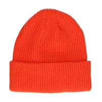 bonnet tricoté - orange (maat onesize)