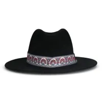chapeau avec bande imprimée - noir (maat onesize)