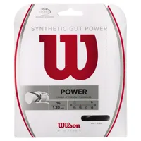 wilson synthetic gut power 16 12.2 m tennis single string clair 1.30 mm