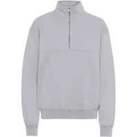 sweatshirt 1/4 zip colorful standard organic limestone grey
