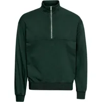 sweatshirt 1/4 zip colorful standard organic hunter green