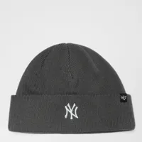 47 brand mlb new york yankees randle '47 cuff knit, bonnets, accessoires, charcoal, taille: one size, tailles disponibles:one size