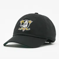 mitchell & ness team ground 2.0 dad strapback nhl anaheim ducks, casquettes de baseball, accessoires, black, taille: one size, tailles disponibles: