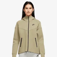 nike sportswear tech fleece windrunner hoodie, sweats zippés, vêtements, neutral olive/black, taille: m, tailles disponibles: