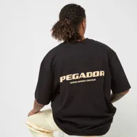 pegador colne logo oversized tee vintage, t-shirts, vêtements, washed onyx black, taille: m, tailles disponibles:s,m,l