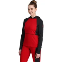 spyder charger hoodie rouge m femme