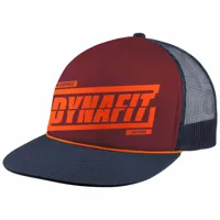 dynafit graphic trucker cap orange,bleu  femme
