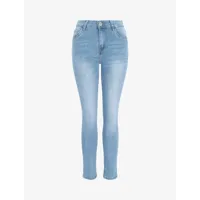 jean d��lav�� coupe skinny taille standard - femme -