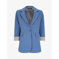 blazer droit �� ourlets ray��s - femme -