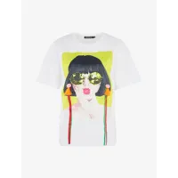 t-shirt pop art - blanc - femme -