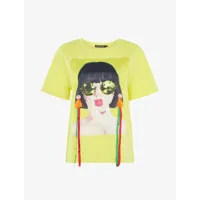 t-shirt pop art - jaune - femme -