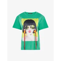 t-shirt pop art - vert - femme -