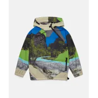 stella mccartney - veste à capuche imprimé paysage, multicolore, taille: 10