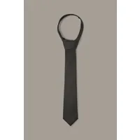 cravate en soie, noire