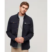 superdry homme surchemise relaxed fit trailsman bleu marine taille: s