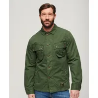 superdry homme veste surchemise militaire vert taille: xxl