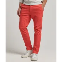 superdry homme pantalon chino slim rose taille: 28/32