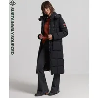 superdry femme manteau long everest noir taille: 36