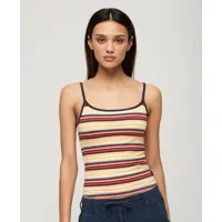 superdry femme athletic essentials cami top rouge taille: 40