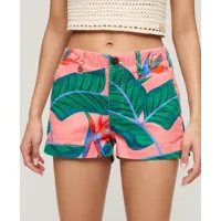 superdry femme mini short chino rose taille: 40