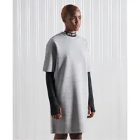 superdry femme sdx robe t-shirt épaisse sdx en édition limitée gris taille: xs/s