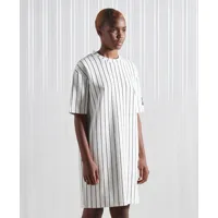 superdry femme sdx robe t-shirt épaisse sdx en édition limitée blanc taille: s/m