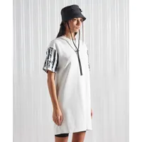 superdry femme sdx robe t-shirt épaisse sdx en édition limitée blanc taille: s/m