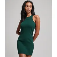 superdry femme robe débardeur code logo essential vert taille: 42