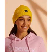 superdry femme bonnet super lux jaune taille: 1taille