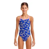 funkita single strap prance party swimsuit bleu 14 years fille