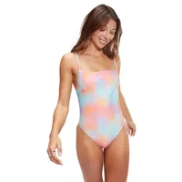 speedo printed adjustable thinstrap swimsuit multicolore 32 femme