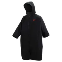 speedo thermal dry changing robe parka noir m