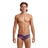 funky trunks classic palm puppy swimming brief bleu s homme