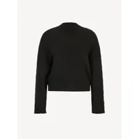 oversized pull-over en tricot noir - 36